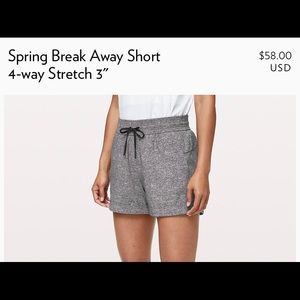 Lululemon break away short